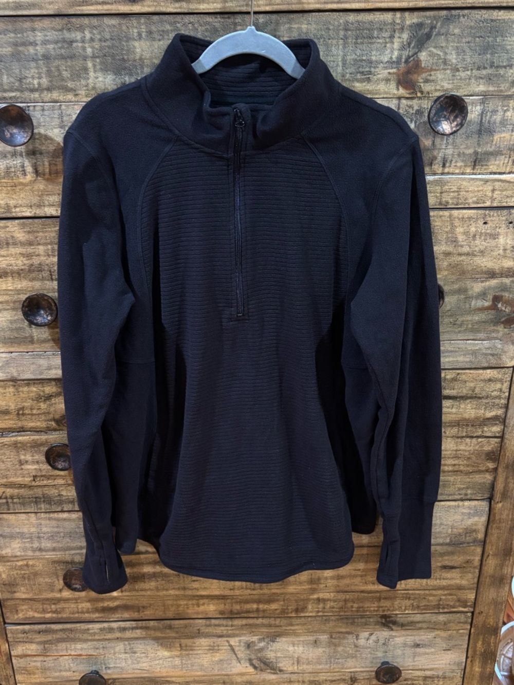 St. John's Bay Black Quarter-Zip Pullover